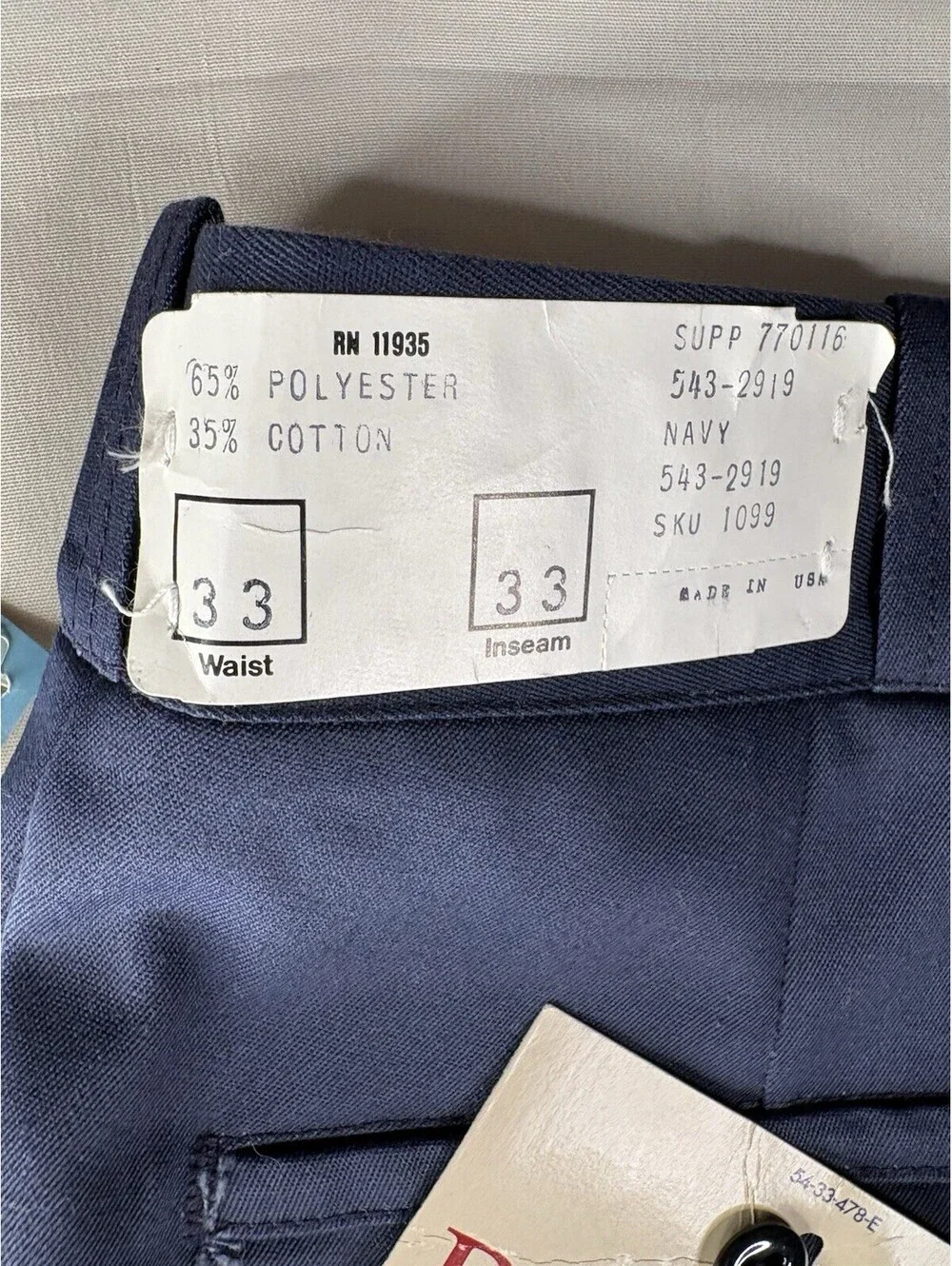 Big Mac Klondike Work Pants - Navy Blue, 33x33, New with Tag